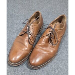 J Murphy By Johnston Murphy Shoes Mens 10.5 M Brown Leather Hughes Derby